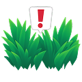 Grass with alert